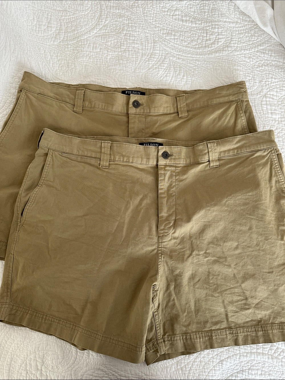 Bundle of TWO men's Filson Granite Mountain shorts - 42